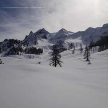 Berge (Drei Brüder) im Schnee