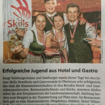 Tourismus-Staatsmeisterschaften „JuniorSkills 2022“